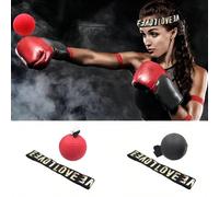 Balle de boxe de vitesse montée sur la tête en mousse PU, balle de réaction, équipement d'entraînement de combat Sanda Muay Thai pour la coordination main-œil, la puissance explosive et le soulagement
