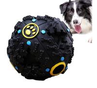 Balle de chiche pour chien - Balle de chiche Giggle - Jouet couineur avec son - Distributeur de nourriture pour chien - Jouet distributeur de friandises pour chien - Jouet puzzle stimulant pour chien