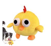 Balle de chien interactive rebondissante pour chien - Boule de rebond de dessin animé de poulet sonores - Jouet rechargeable pour chien qui rebondit