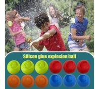 Balle de combat d'eau Portable 12 pièces, jouet de fête multijoueur, jeu interactif, auto-fermé