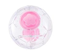 Balle de course pour hamster, balle de course en verre pour hamsters, boule de hamster transparente de 5,9 pouces | Accessoires pour cages à chinchilla, roues d'exercice antidérapantes et