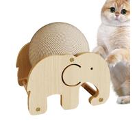 Balle de croboker en sisal naturel pour chat | Fourniture de meubles pour animaux de compagnie | Gratte-lapin, roue d'exercice pour chat avec base stable, difficultés naturelles pour l'exercice des