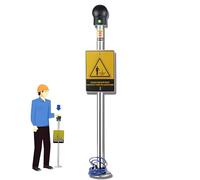 Balle de décharge statique, éliminateur d'électricité statique du corps humain avec alarme sonore et lumineuse, élimination rapide 3S pour atelier sans poussière, station-service