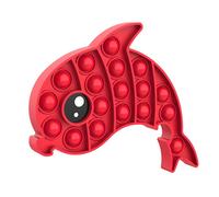 Balle De Décompression En Silicone Pour Enfant, Jouet À Bulle Sensorielle En Forme De Dauphin, Anti-Stress Et Autisme