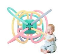 Balle de dentition pour bébé, balles de teether pour bébé - Ball de Teether pour le soulagement des dents - Activité de saisie sûre Exploration de développement pour la journée des,