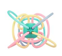 Balle de dentition pour bébé, balles de teether pour bébé - TEETHER Ball Children Relief Chew Toy - Exploration de développement sûr, activité de saisie colorée pour l'anniversaire, la journée des