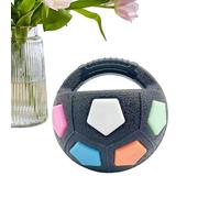 Balle de dentition pour chiot - Balle à mâcher en caoutchouc indestructible de 18 cm | Jouet couineur pour chien - Design hochet durable qui protège les meubles et est idéal pour le dressage des