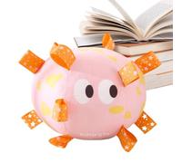 Balle de football en peluche pour chien - Balle couineuse avec sangles | Animaux agressifs interactifs pour chiens de grande taille, chiots, moyens