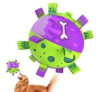 Balle de football pour chien avec languettes - Jouet interactif pour chien - Jouet d'eau couineur pour chien - Jouet pour enrichir les animaux de compagnie