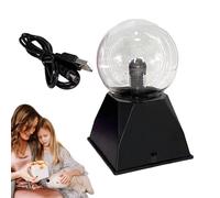 Balle De Foudre Sensible Au Toucher - Effet D'éclairage De La Salle De Fête, Ball D'électricité Rechargeable USB, Lampe De Bureau, Boule Électrostatique Activée Par Le Son, Sphère De Plasma, Jouet De