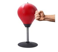 Balle de Frappe de Bureau - Sac de Boxe Gonflable, Pompe Incluse | Coque en PVC/Caoutchouc Durable, Balle de Frappe Amusante montée à Ventouse pour et Adultes pour Le Bureau et la Salle de