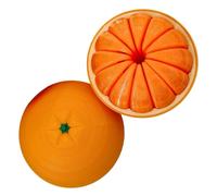 Balle de fruits imprimée 3D, portable, agrumes, 10 cm, balle anti-stress avec action torsadée, jouet sensoriel à fruits, gadget de bureau avec style robuste, outil anti-stress pour étudier et