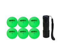 Balle De Golf Fluorescente À Double Couche, Haute Performance, Pour L'entraînement Nocturne, Effet Plus Brillant