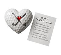 Balle De Golf Motivation - Décoration De Balle En Forme De Cœur,Cartes Avec Citations Inspirantes | Pour Les Adultes Les Amis Les Collègues Le Petit Ami Les Femmes Les Hommes Ainsi Que Pour Pâques Et