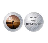 Balle De Golf Personnalisable avec Photos/Texte/Logos - Cadeau pour La Fête des Pères, Meilleur Homme, Anniversaire - Cadeaux pour Hommes (12)