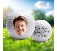 Balle de Golf Personnalisée avec Photo, Balles de Golf Personnalisée avec Photo/Texte/Logo, Souvenirs de Balles de Golf Personnalisés, Cadeaux pour Homme, Golfeur, Papa, Petit Ami, Mari, Grand-père