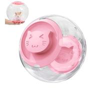 Balle de hamster de 18 cm - Roue transparente pour hamsters et souris - Jouet en plastique pour un entraînement et un mouvement sûrs - Respirant - Montage facile (rose)