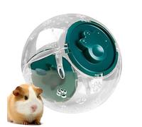 Balle de hamster en cours d'exécution, boules de hamster pour courir - Hamster Fitness Wheel transparent respirant - Boule d'activité de cage multifonctionnelle portable pour petits animaux de