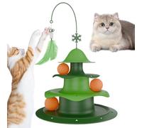 Balle de jeu pour chat | Accessoire interactif avec pêche à la proie | Balle pour chat d'intérieur - Jouet de réflexion - Pour jouer, mouvement, chasse et stimulation des chatons dans la maison et