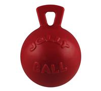 Balle de jeu robuste pour chien Jolly Pets Tug-n-Toss avec poign e, 20 cm, grande taille, rouge (408 RD)