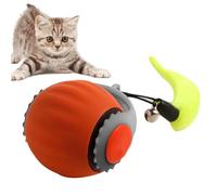 Balle de jouet automatique pour chat - Jouet interactif à roulement automatique pour chat | Balle interactive à roulement automatique pour animal domestique - Jouet pour chaton ennuyé activé par le