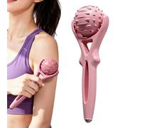 Balle de libération des fascias portable et amovible avec une seule poignée | Balle de massage pour les pieds pour coureurs, pieds, cou, exercices physiques, exercices de yoga, hommes, femmes