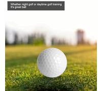 Balle de Lumineuse LED Bleu Rouge Orange 6 Pièces, Balle de en Caoutchouc Synthétique Durable pour L'entraînement de Jour et de Nuit (Orange)