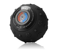 Balle de massage, 5 vitesses, rechargeable par USB, compacte et douce pour la peau, massage des tissus profonds pour la relaxation musculaire et le soulagement de la douleur (noir)