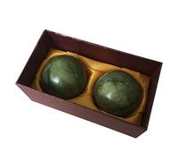 Balle de massage à main massage baoding balles jade stress soulage le rouleau exercice santé de la main 2pcs, balle de roller de massage