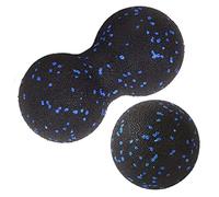 Balle de massage cacahuète - Double balle de lacrosse pour thérapie des points de déclenchement, relâchement myofascial, massage des tissus profonds et relaxation des muscles serrés, boule d'arachide