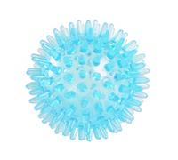 Balle de massage creuse à picots TPR - Bleu clair - 6 cm de diamètre - Stimulante et apaisante au toucher doux pour le soulagement musculaire et la relaxation