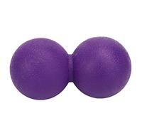 Balle de massage double pour relâcher les muscles, balle de massage en profondeur en forme de cacahuète (Violet)
