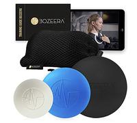 BALLE DE MASSAGE LACROSSE - Set de 3 PIECES Balle Lacrosse - Ball Massage Pied, Dos etc - Balle de Crosse 6,7&9 CM - Lacrosse Ball Set - Boule de Massage avec Vidéo (Français), Livret et Sac - Premium