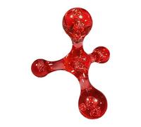 Balle de massage musculaire - Polystyrène 8,2 x 8,5 cm 3,23 po | Rouleau de massage à la main, masseur de points d'acupuncture à quatre coins pour soulager les douleurs articulaires du dos, du cou et