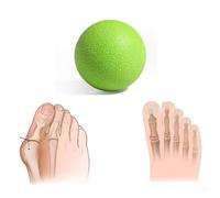 Balle de massage pour fascia plantaire - Pour soulager les douleurs myofasciales - Balle de massage pour fascia plantaire - Balle de massage pour les épaules, les muscles du dos, le cou, le yoga et la