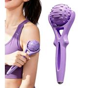 Balle de massage pour le dos Rouleau 3D Portable Compact avec Poignée | Balle de massage tissus profonds Pour Garder les Pieds et Cou des Coureurs, Exercice Physique, Yoga, Hommes, Femmes, Dos, Nu