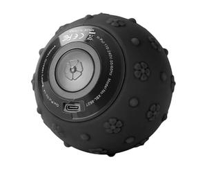 Balle de massage pour le dos - Rouleau de balle de massage rechargeable 1200 mAh avec 5 modes de vibration, masseur léger en silicone rechargeable par USB - Pour sac de voyage, voyages de yoga à la ma