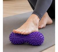 Balle de massage rigide en PVC en forme d'arachide avec point de | Le design texturé en cacahuète soutient le roulement ciblé ; fermeté réglable qui convient aux pieds, mains, épaules