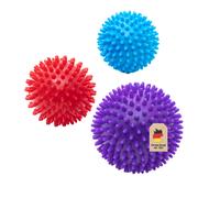 Balle de massage Set de 3 balles hérisson Boule d'auto-massage 9 / 7.5 / 6 cm
