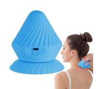 Balle de massage vibrante électrique : rouleau musculaire en tissu profond, appareil de fascia de fitness | Outil de thérapie à 4 vitesses rechargeable avec base d'aspiration pour le dos
