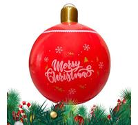 Balle De Noël Gonflable - 19,7 Pouces Boule De Mise À Jour, Décoration Gonflable Extérieure Étanche pour Le Patio De Jardin La Pelouse | Décor De Noël en Salle pour Les Fournitures D'école De