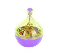 Balle de Nourriture pour Animaux de Compagnie, Jouet Interactif pour Chats et Chiens, Conception Roly-Poly avec Clochette, Entraînement et Soulagement du Stress pour Un Usage Domestique, ABS