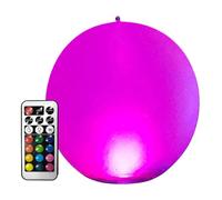 Balle De Plage En Lumière 13 Couleurs - Boule Gonflable LED, Jouet Brillant À Distance | Utilisez Largement Le Flotteur De Piscine À Changement De Couleur, La Sphère Légère De Fête Imperméable Pour Le