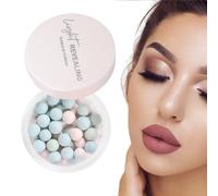 Balle de poudre de fixation, poudre de fixation lâche | Twinkling Cosmetics Face Powder Ball Highlighter Makeup, poudre de maquillage délicate haute définition pour femme et mère