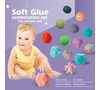 Balle De Préhension À Main Pour Bébé, 10 Pièces, Balle De Perception Tactile, Entraînement À L'intégration Sensorielle, Boule Tactile, Boule De Massage À Colle Douce, Jouet