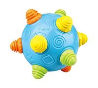 Balle de préhension pour bébé - 13 cm - Balles de Massage texturées - avec Sons interactifs et ondulée - Favorise Le Ramper et la motricité Fine - Idéal pour la Maison et Les déplacements