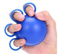 Balle de préhension pour les doigts - Outil de fitness - Balle d'exercice à quatre doigts en silicone solide - Balle de soulagement du stress pour les athlètes de yoga et musiciens - Pour renforcer la