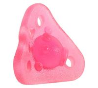 Balle de Préhension Triangulaire en Silicone TPR Rose, Entraînement | Force des Doigts, Surface Mate Antidérapante, Usage Bureau et Échauffement Sportif, Prise Confortable
