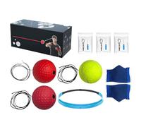 Balle de réaction de boxe d'entraînement - Ensemble de balle de boxe portable avec bandeau en silicone | Pour les amateurs de sport, hommes, femmes, débutants, adolescents, fitness en cas de cas