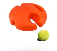 Balle de rebond de tennis avec base stable pour la pratique en solo, construction durable en polyéthylène pour débutants et familles (orange)